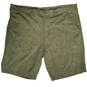 Eddie Bauer Travex Shorts 10" Men's 40 Green Stretch Nylon Active Performance